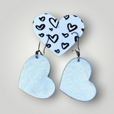 THEO Asymmetric fülbevaló Pearl, ezüst - THEO Budapest Webshop - Prémium minőségű, egyedi tervezésű bőrtáskák és kiegészítők