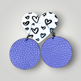 THEO Ecliptic fülbevaló Purple, lila - THEO Budapest Webshop - Prémium minőségű, egyedi tervezésű bőrtáskák és kiegészítők