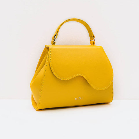 CHARLIZE Mini Lemon táska, sárga - THEO Budapest Webshop -  Prémium minőségű, egyedi tervezésű bőrtáskák és kiegészítők