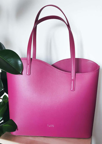 HANNAH Shopper Fuchsia táska, fukszia lila - THEO Budapest Webshop -  Prémium minőségű, egyedi tervezésű bőrtáskák és kiegészítők