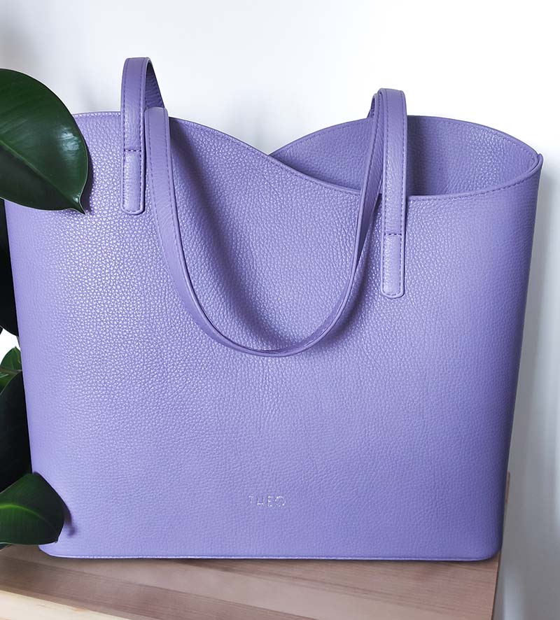 HANNAH Shopper Lavender táska, levendula lila - THEO Budapest Webshop -  Prémium minőségű, egyedi tervezésű bőrtáskák és kiegészítők