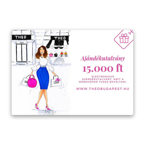 15.000 Ft értékű THEO ajándékutalvány - THEO Budapest Webshop -  Prémium minőségű, egyedi tervezésű bőrtáskák és kiegészítők